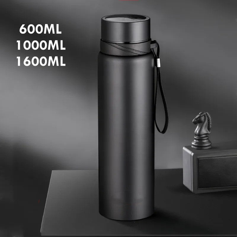 New Double Stainless Steel Vacuum Flask With Filter Large Capacity Portable Sport Thermos Mug Coffee Tea Tumbler 600ml/1000ml/1600ml