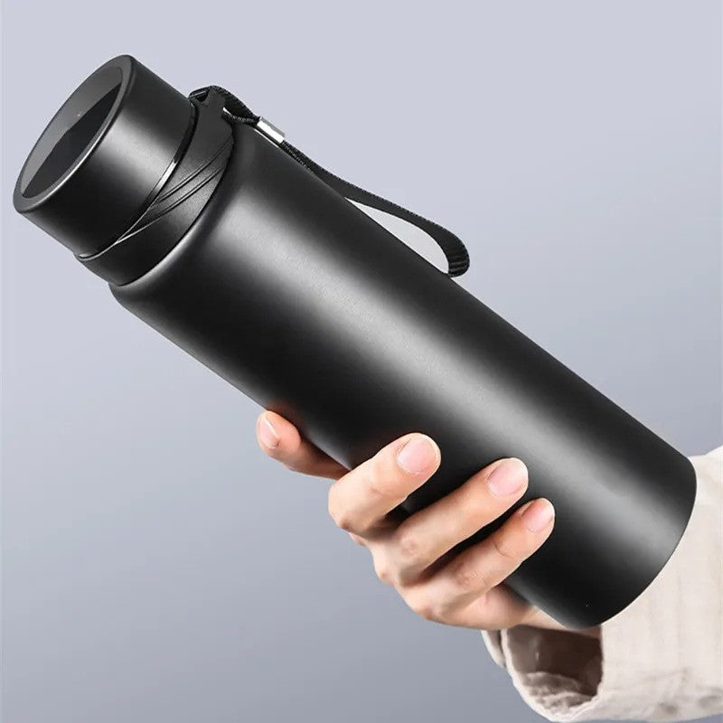 New Double Stainless Steel Vacuum Flask With Filter Large Capacity Portable Sport Thermos Mug Coffee Tea Tumbler 600ml/1000ml/1600ml