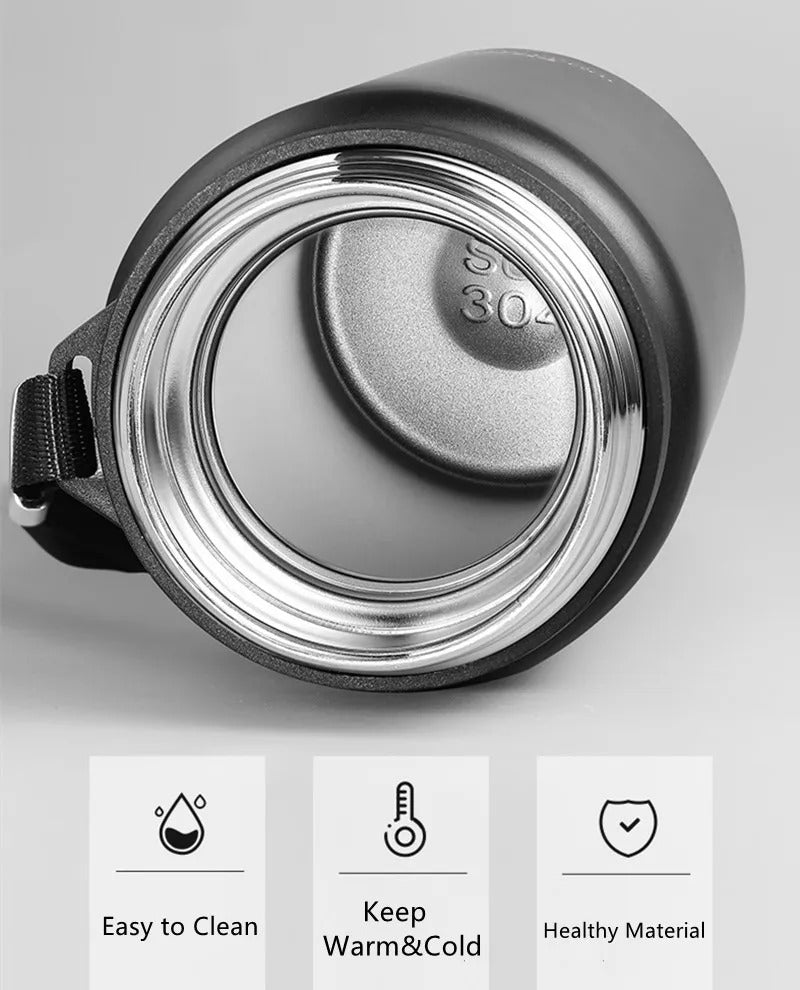 New Double Stainless Steel Vacuum Flask With Filter Large Capacity Portable Sport Thermos Mug Coffee Tea Tumbler 600ml/1000ml/1600ml