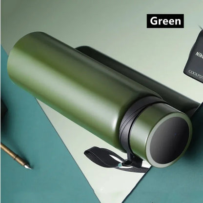 New Double Stainless Steel Vacuum Flask With Filter Large Capacity Portable Sport Thermos Mug Coffee Tea Tumbler 600ml/1000ml/1600ml